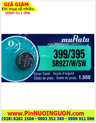 MuRata SR927SW _Pin 395; Pin đồng hồ 1.55v Silver Oxide MuRata SR927SW _Pin 395